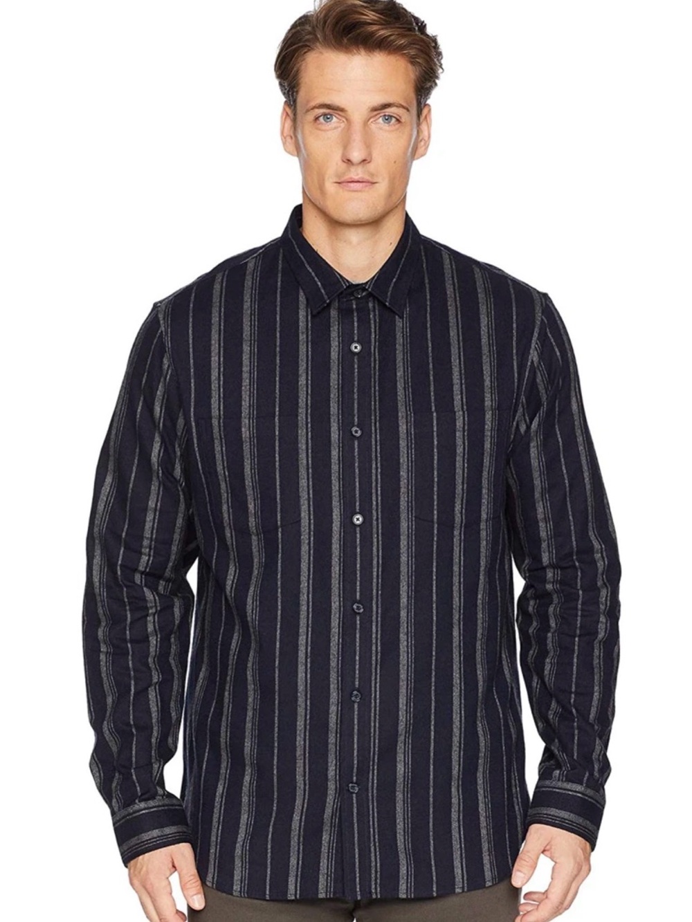 New Vince Flannel Button Down Shirt